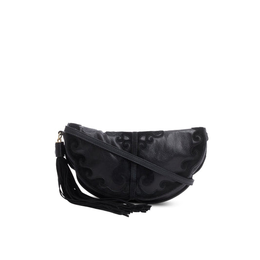 YSL Saint Laurent Rive Gauche Shoulder Bag Leather Suede