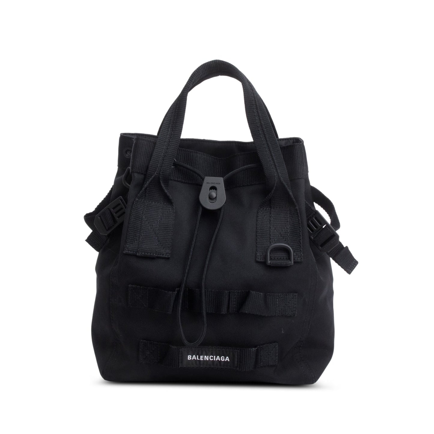 Balenciaga Patch Tote Bag Canvas Black