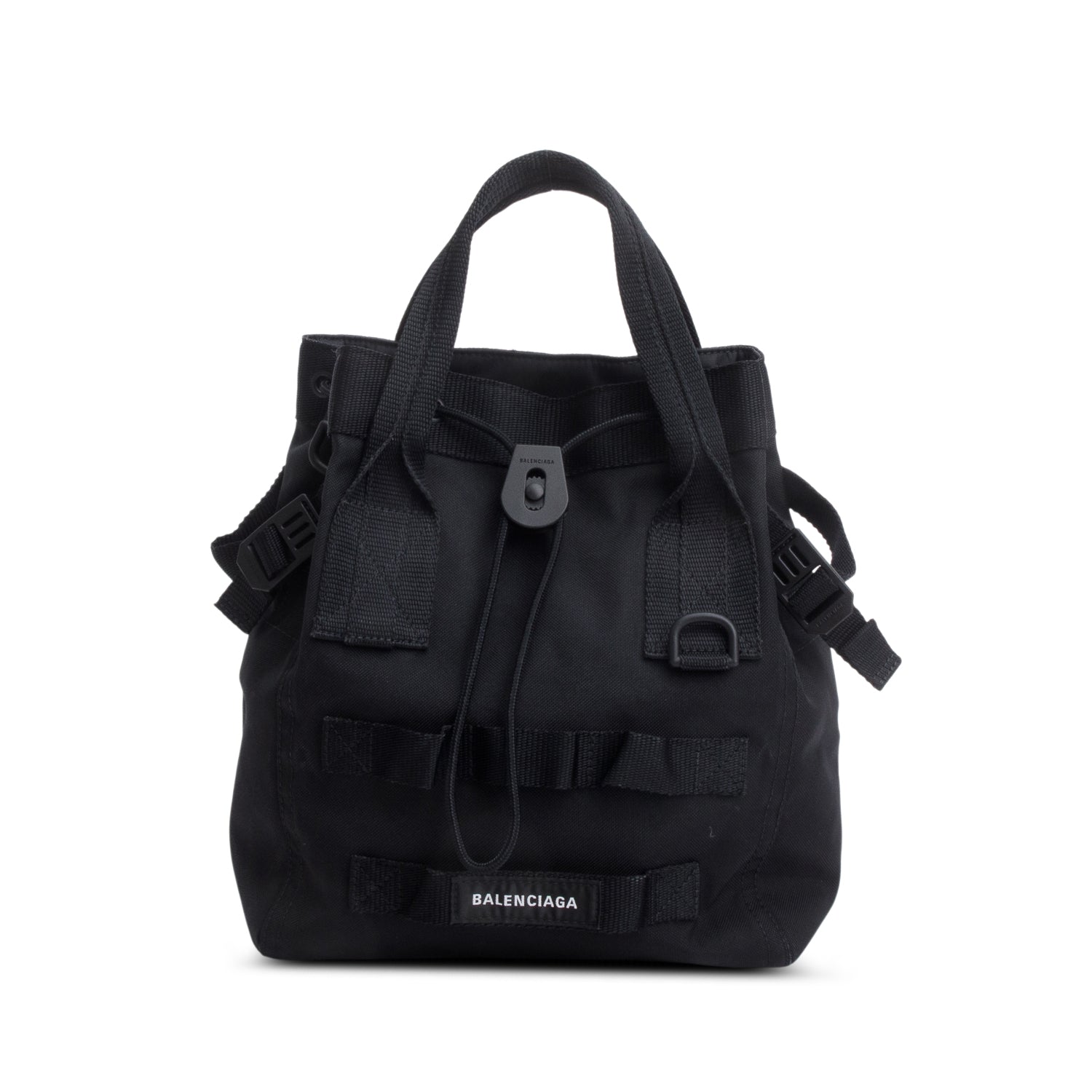 Balenciaga Patch Tote Bag Canvas Black