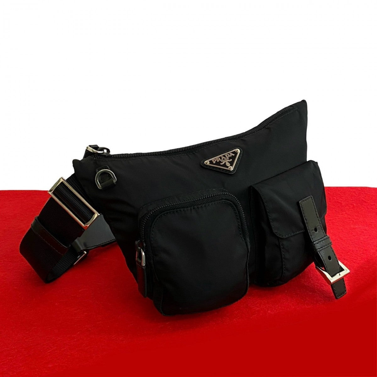 Sling Bag Leather Black Travel Bag