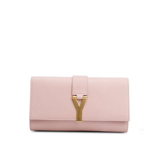 YSL Saint Laurent Textured Classic Clutch Leather Clutch Bag