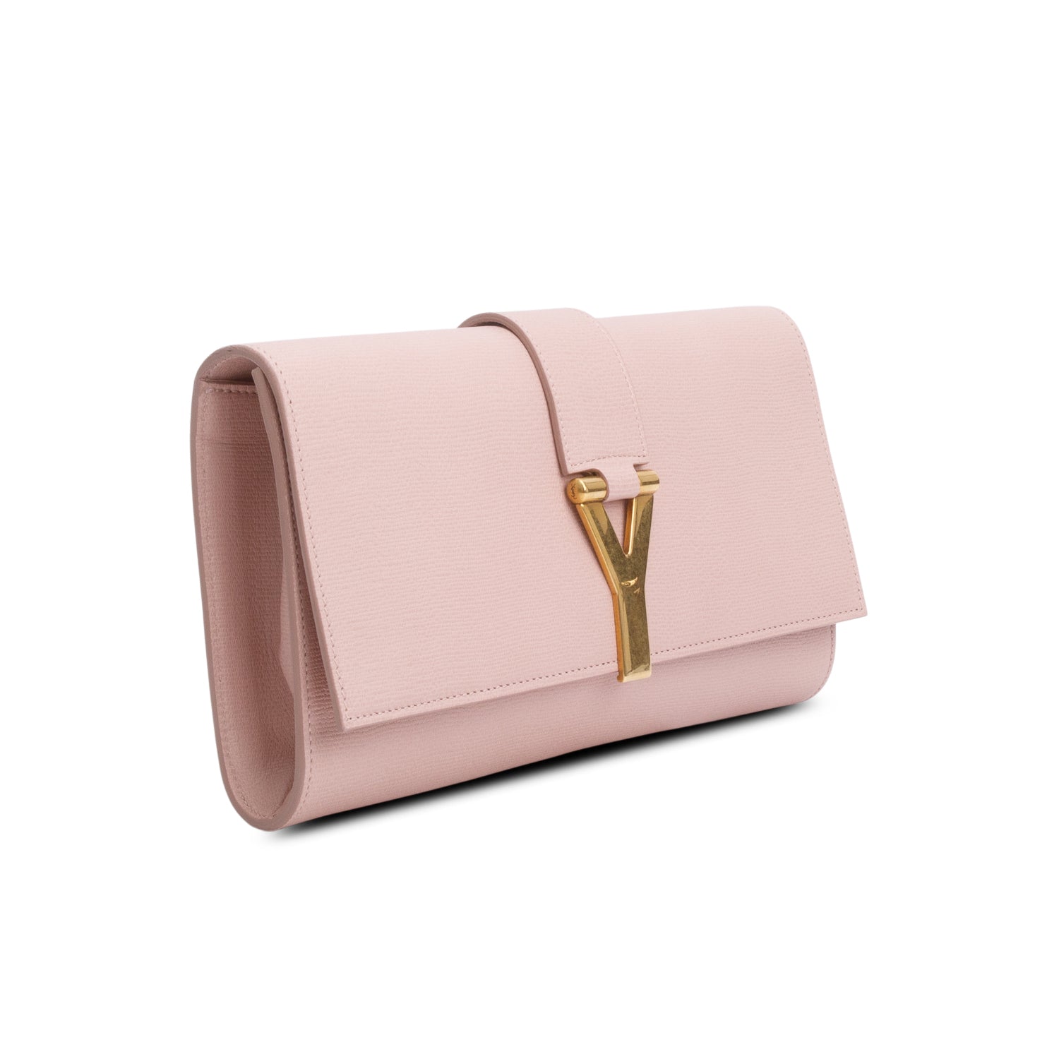 YSL Saint Laurent Textured Classic Clutch Leather Clutch Bag