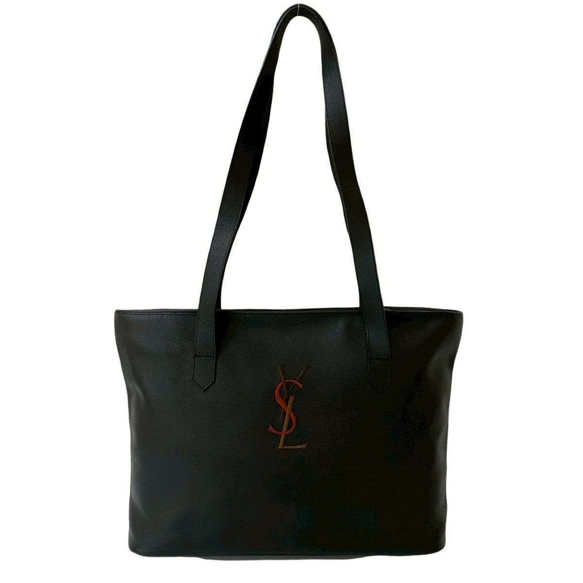 YSL Saint Laurent Yves Tote Bag Leather Black