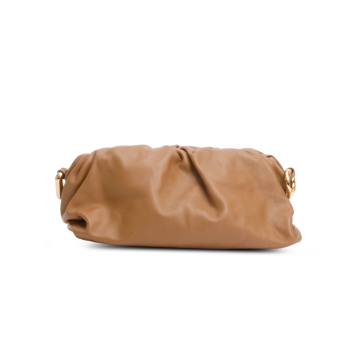 Bottega Veneta Nappa The Pouch Travel Bag Leather Brown