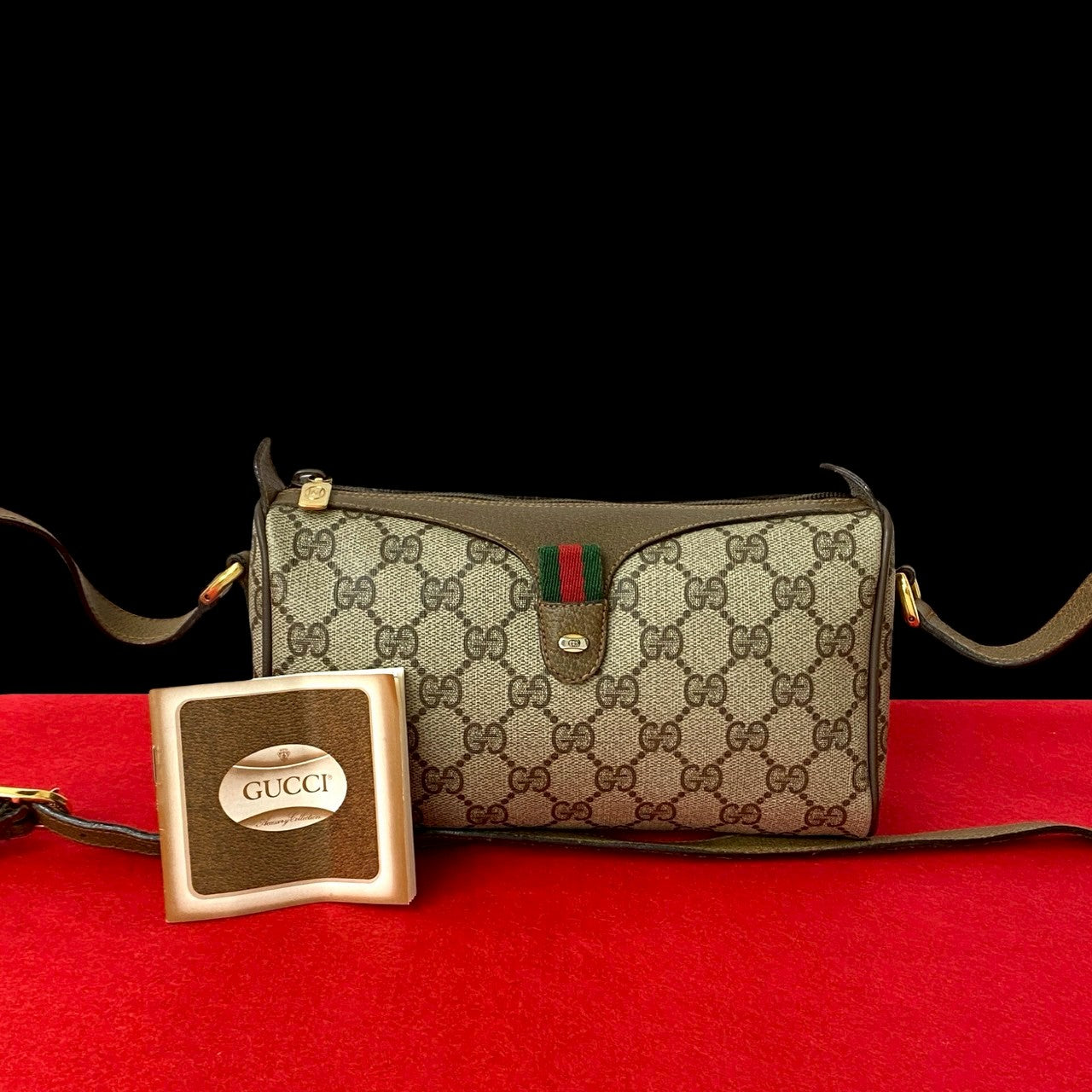 Gucci Sherry line Leather Brown Shoulder Bag 7