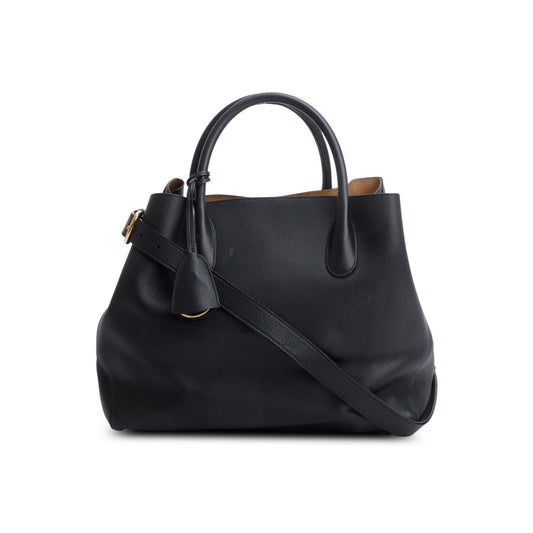 Dior Christian Supple Grained Calfskin Open Bar Tote Tote Bag