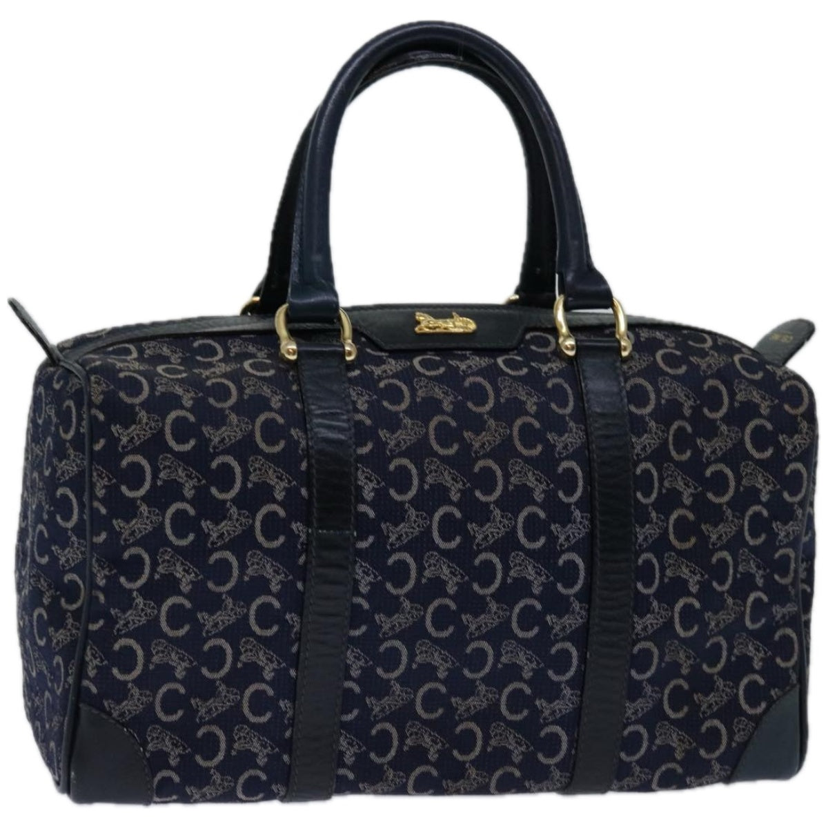 Luxury C Macadam Hand Bag Navy Canvas Travel Bag