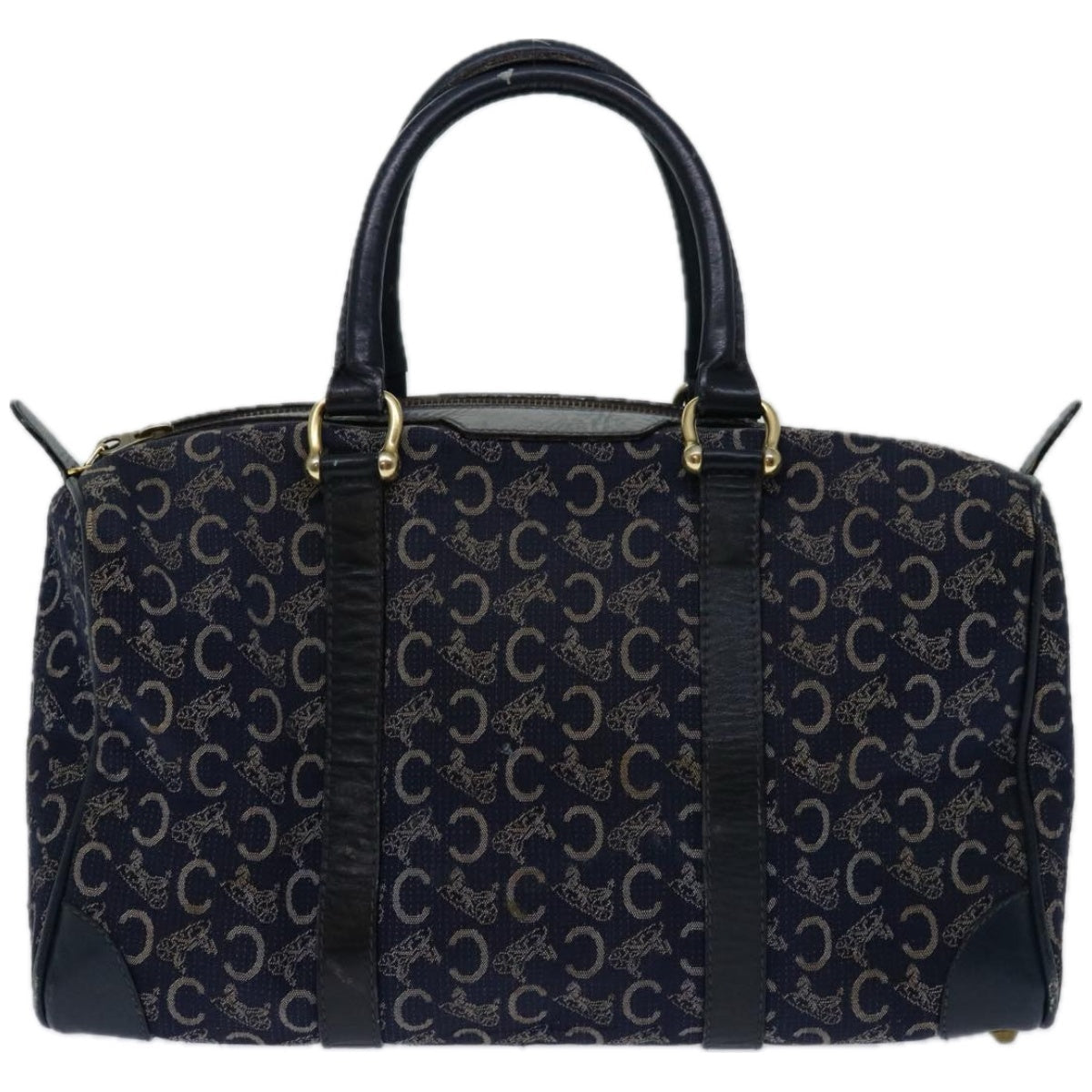 Luxury C Macadam Hand Bag Navy Canvas Travel Bag