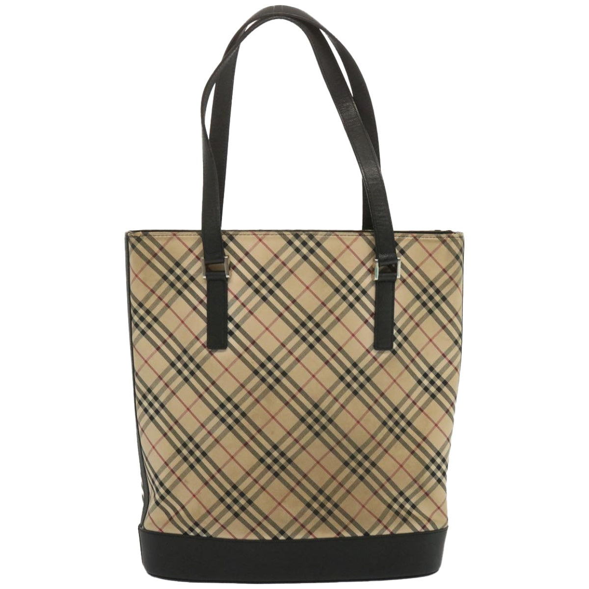 Burberry Luxury Nova Check Shoulder Bag Auth Canvas Beige Beige Auth 67237