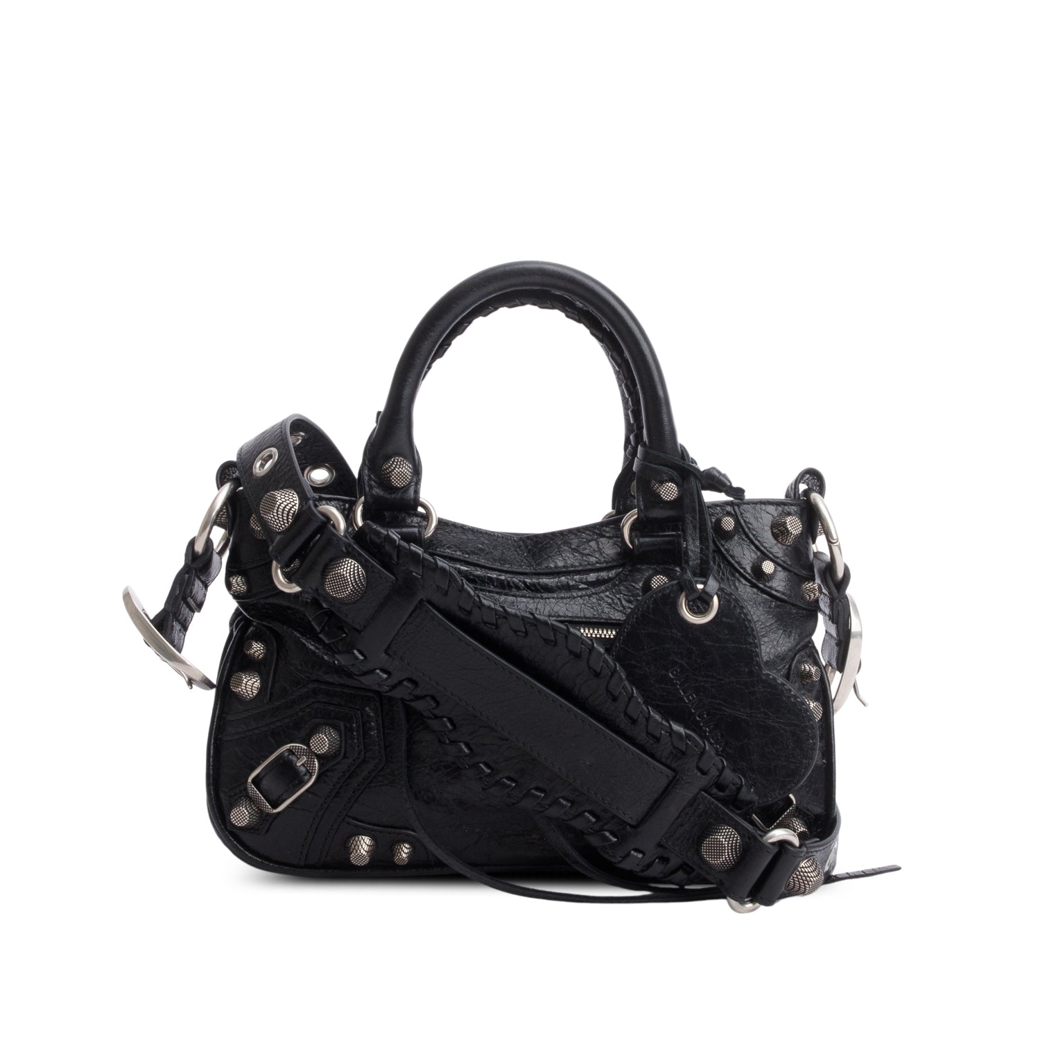 Balenciaga Agneau Neo Cagole Handbag Black Mini Travel Bag