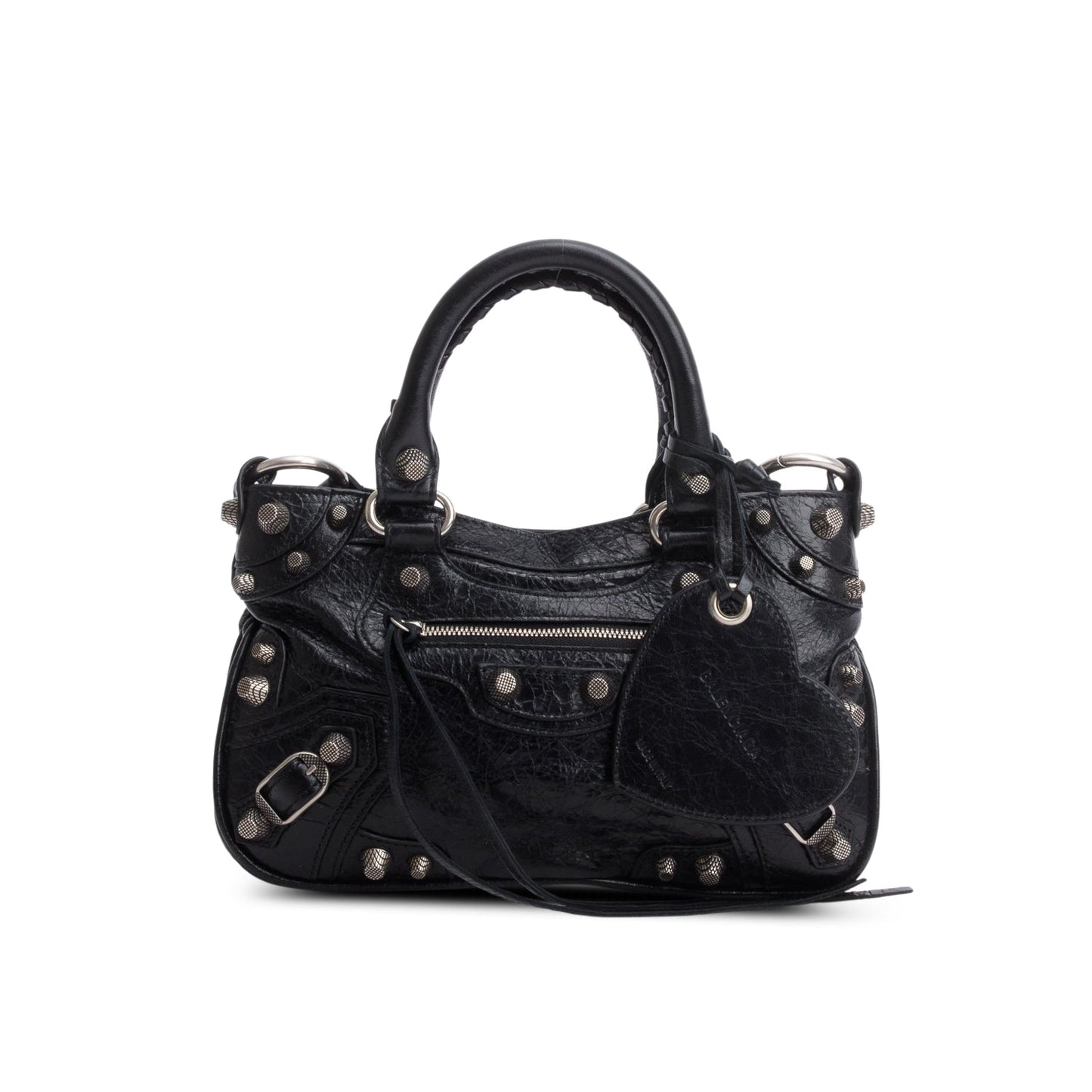 Balenciaga Agneau Neo Cagole Handbag Black Mini Travel Bag