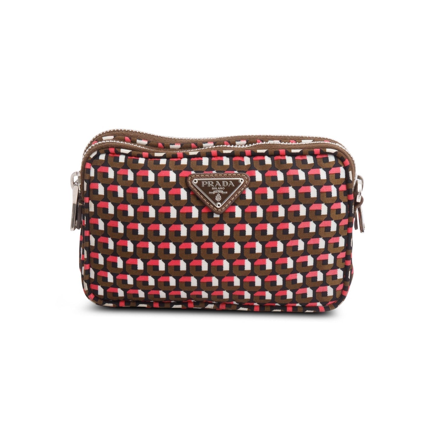 Prada Multicolor Otta Print Tessuto Convertible Crossbody Bag Nylon