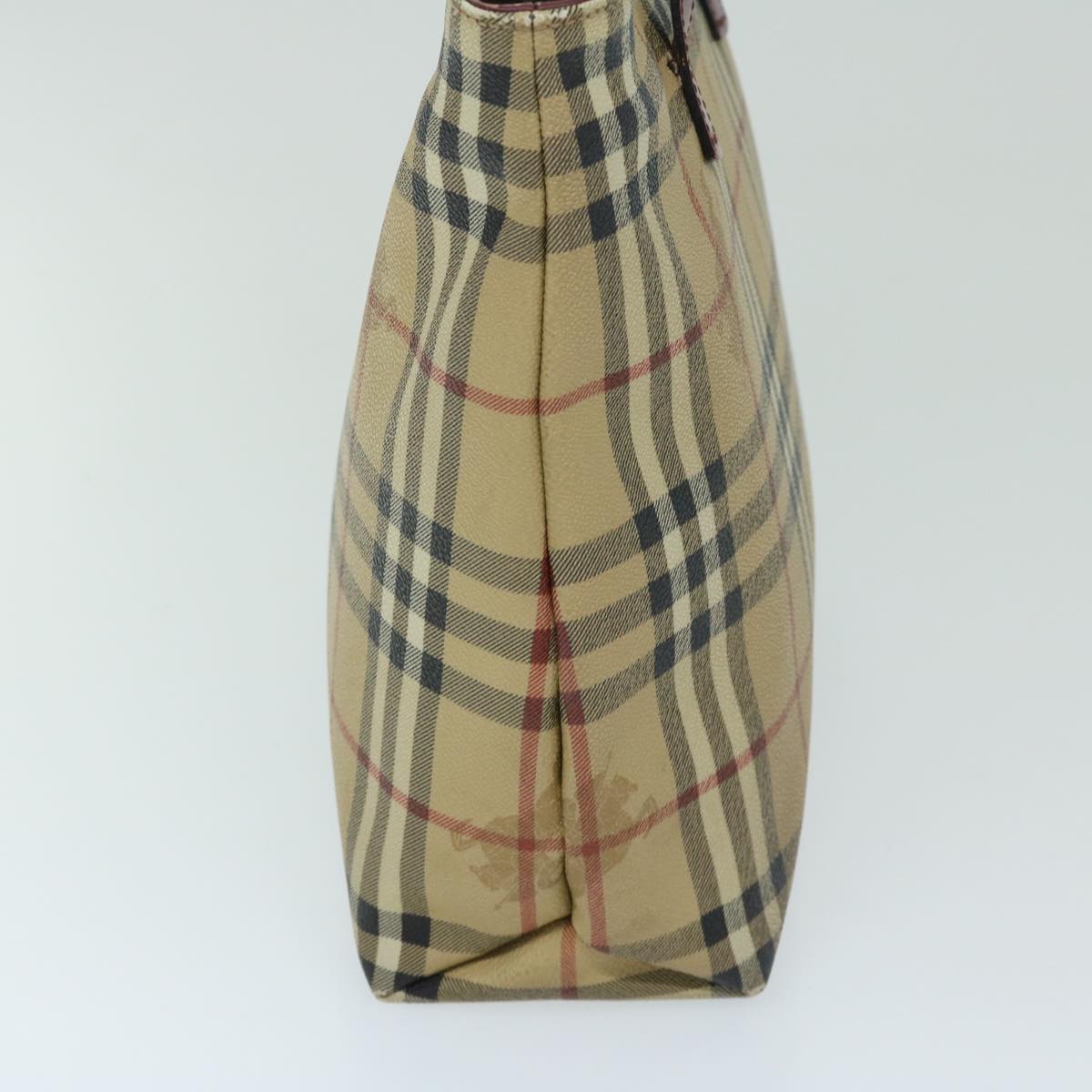 Burberry Luxury Nova Check Tote Bag Pvc Auth Beige Beige Auth 67654