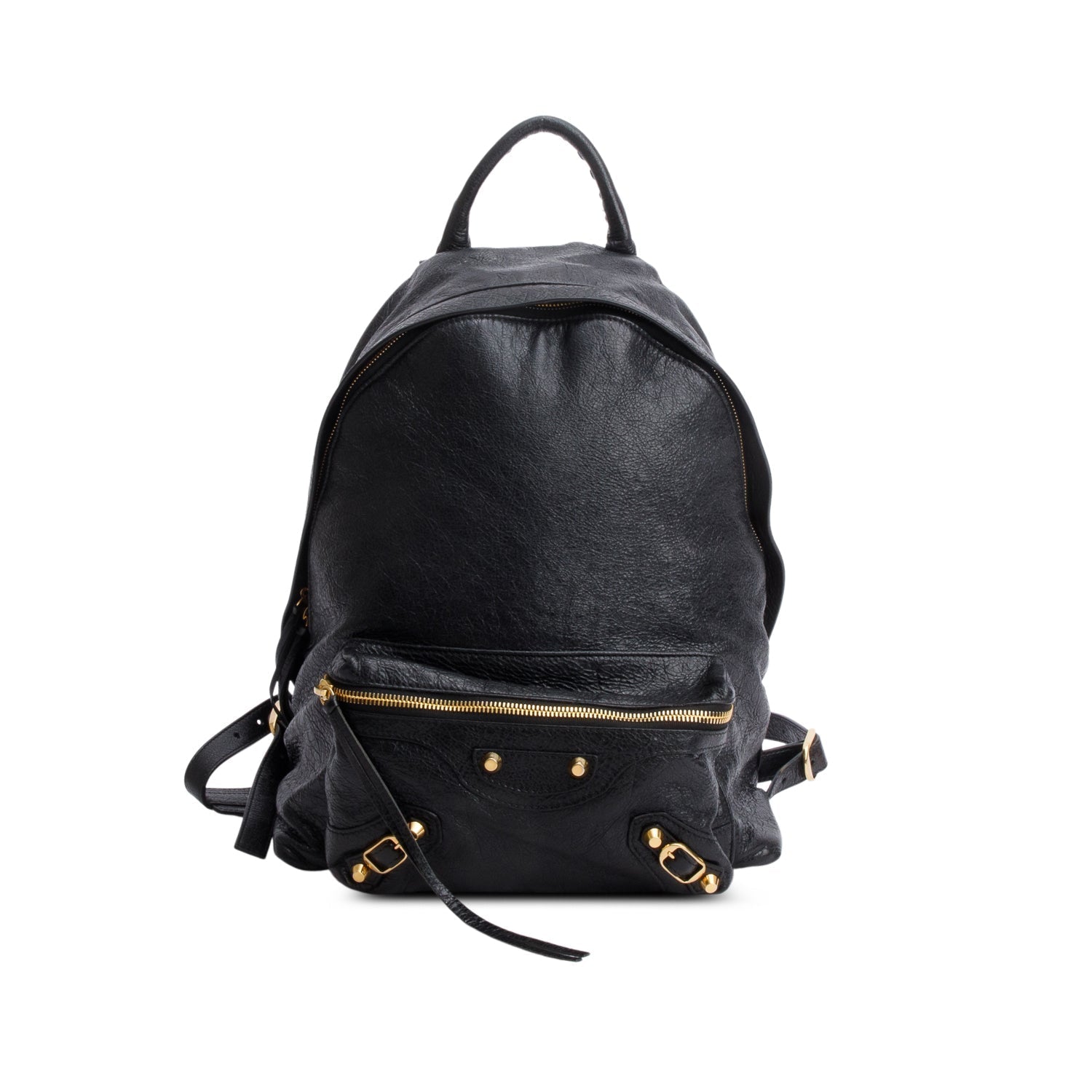 Balenciaga Agneau Classic City Backpack Black