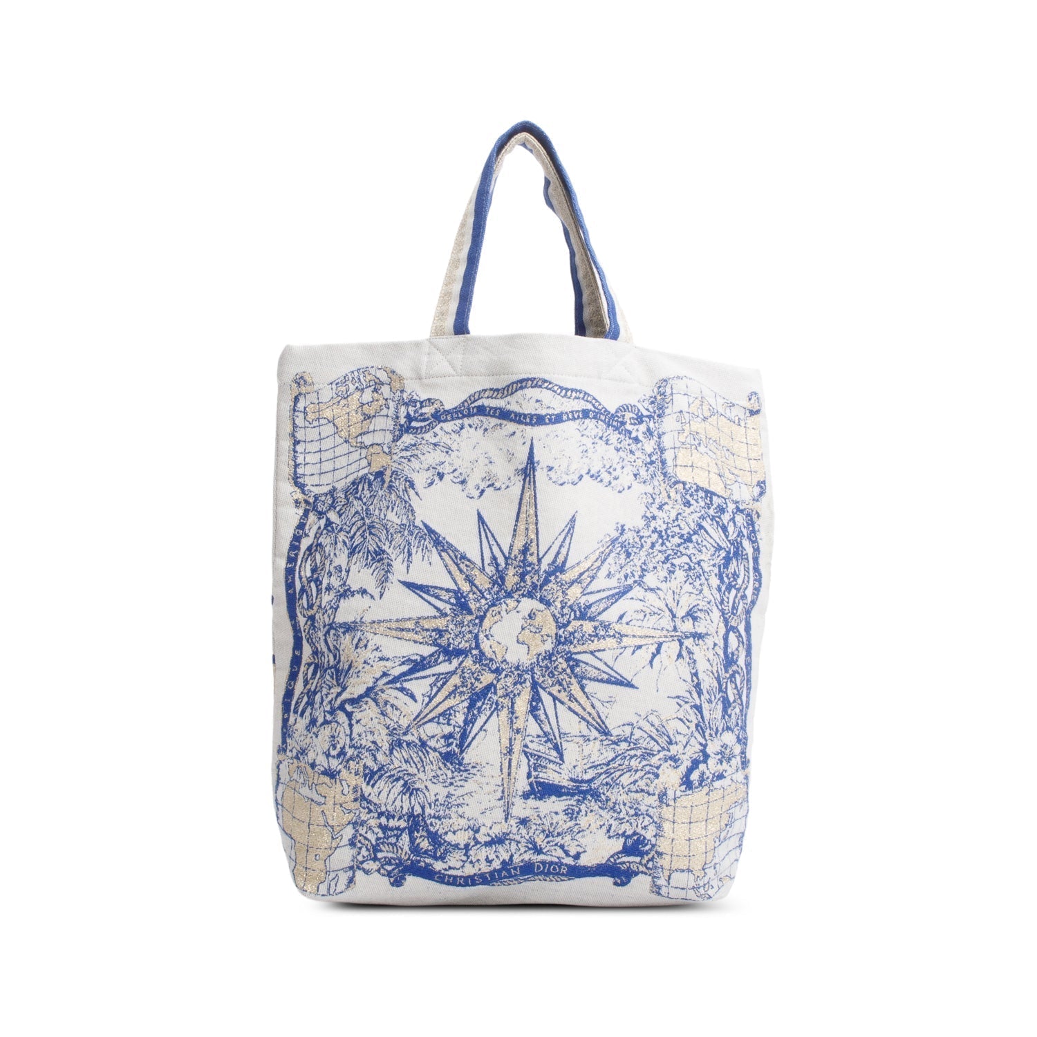 Dior Christian ' Dream Team' Tote Bag Canvas Beige