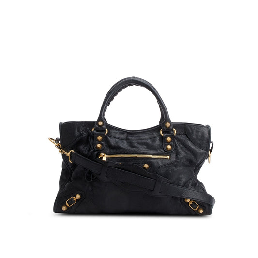 Balenciaga Agneau Le City Bag Leather Black Travel Bag
