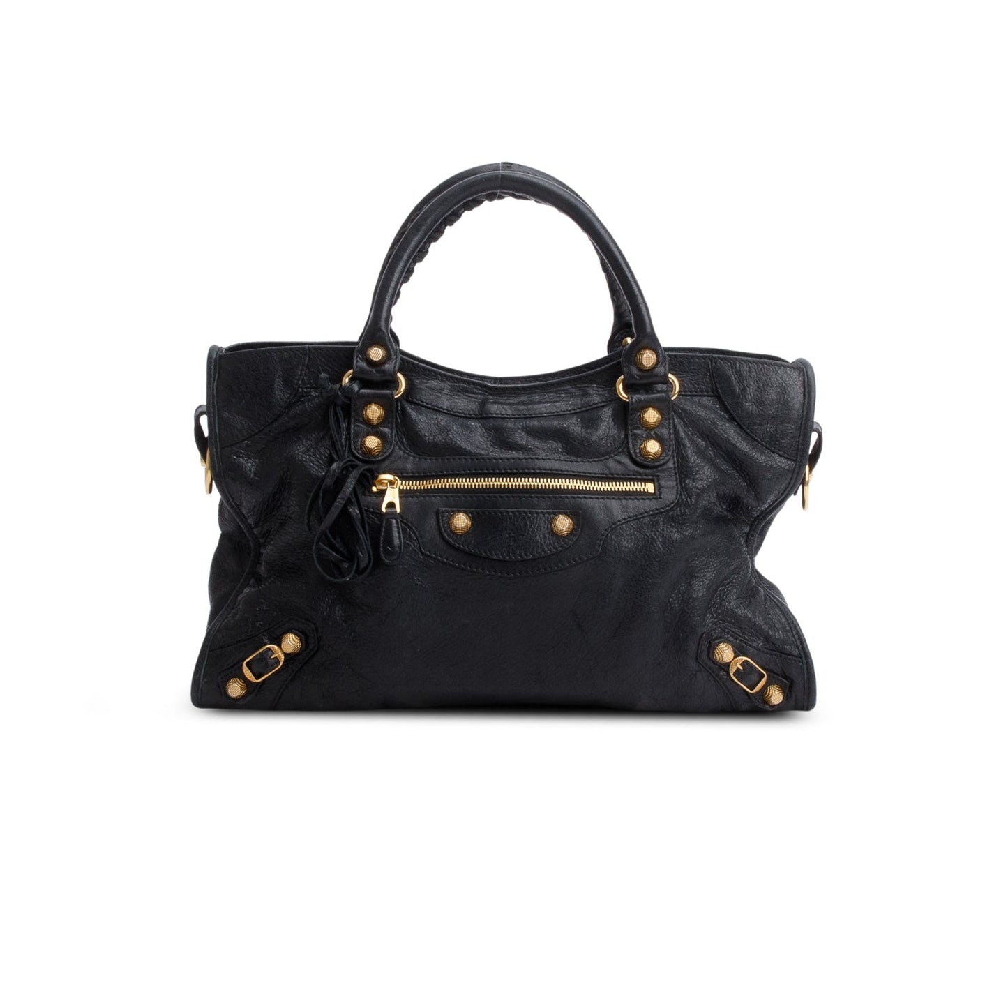 Balenciaga Agneau Le City Bag Leather Black Travel Bag