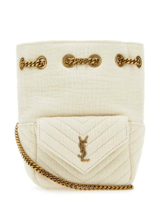 YSL Saint Laurent Saint Laurent Trending Nano Bag Vanilla Ice Bucket Bucket Bag