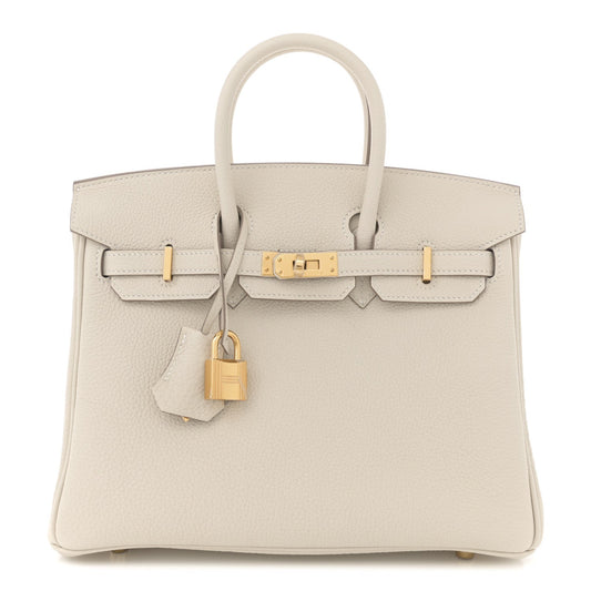 Hermes Togo Birkin Craie Handbag Travel Bag