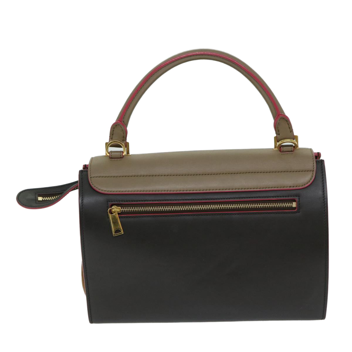 Luxury Trapeze Hand Bag Way Leather Brown Travel Bag