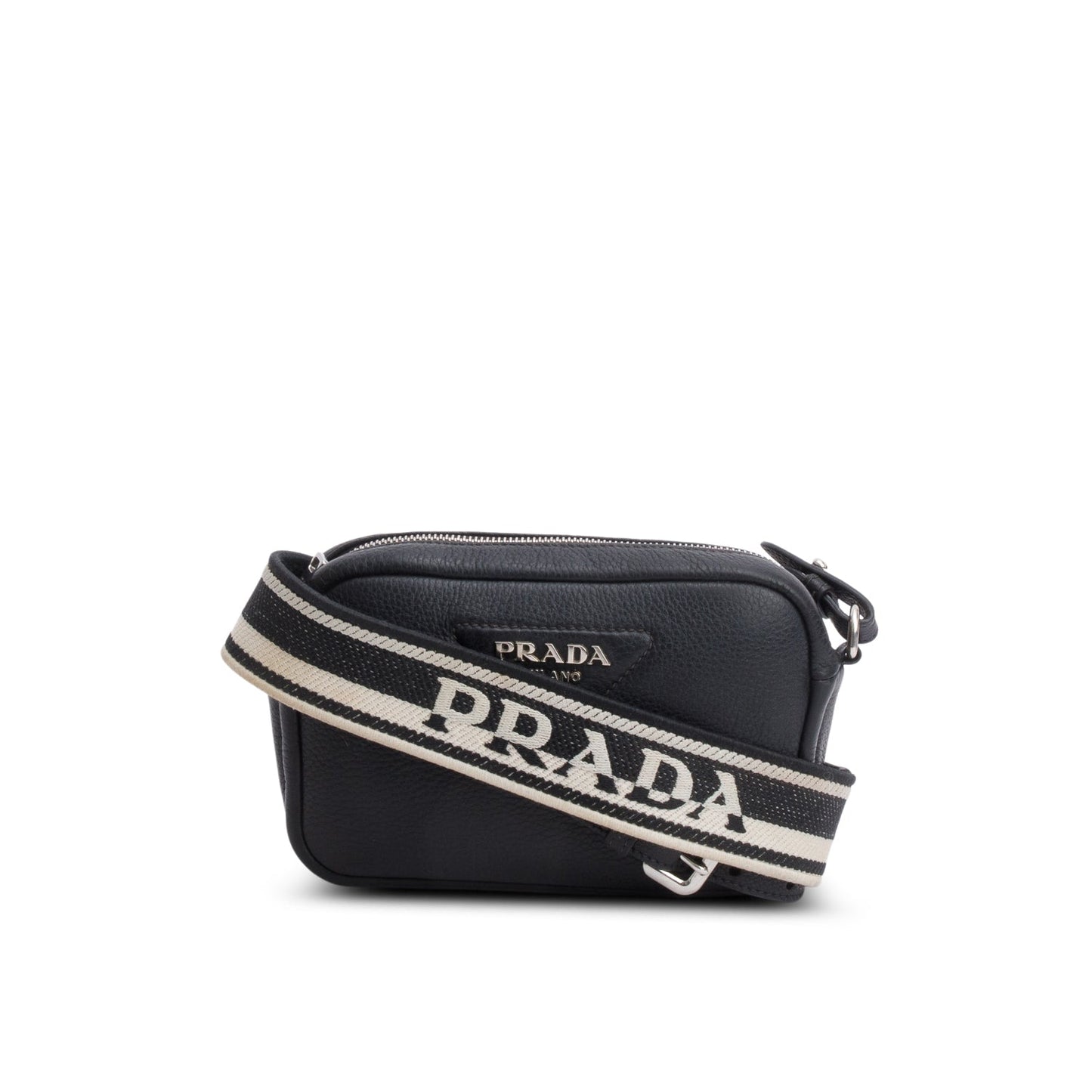Prada Vitello Phenix Camera Bag Black Travel Bag