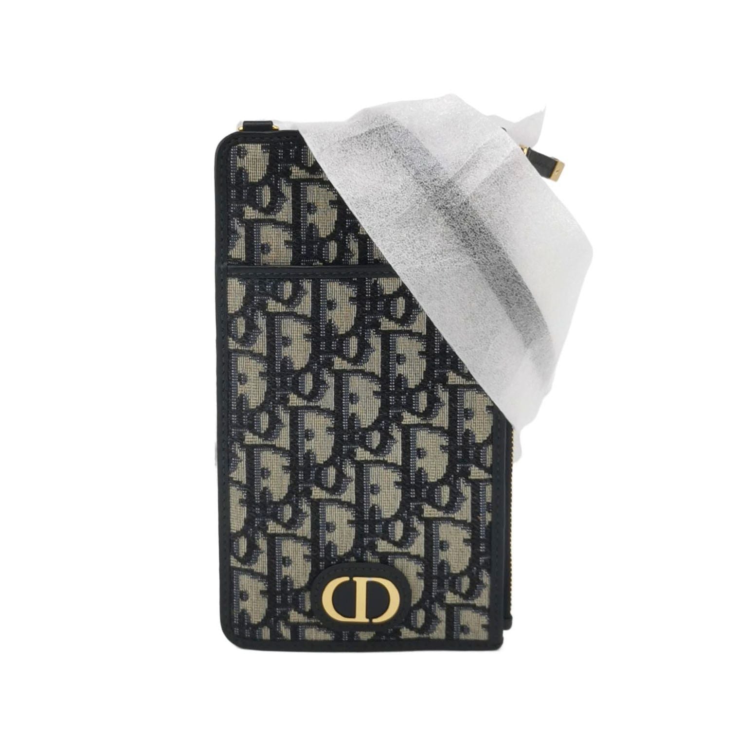 Dior Crossbody Bag 30Montaigne Bag Oblique CD Canvas Blue Logo