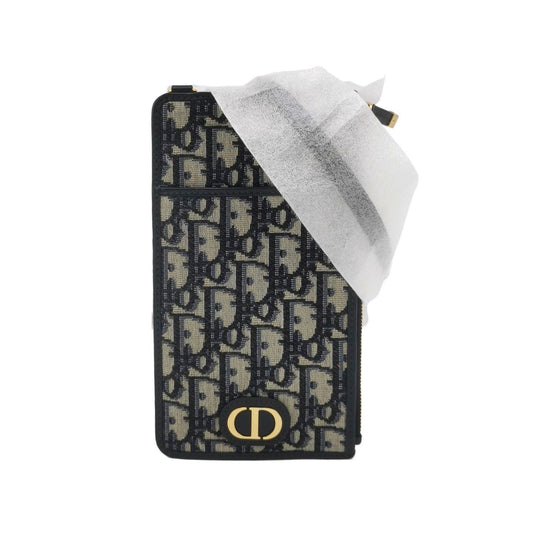 Dior Crossbody Bag 30Montaigne Bag Oblique CD Canvas Blue Logo