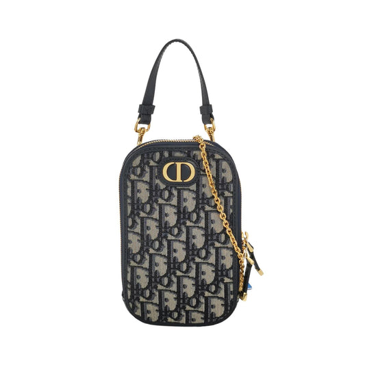 Dior Crossbody Bag 30Montaigne and Leather Canvas Monogram