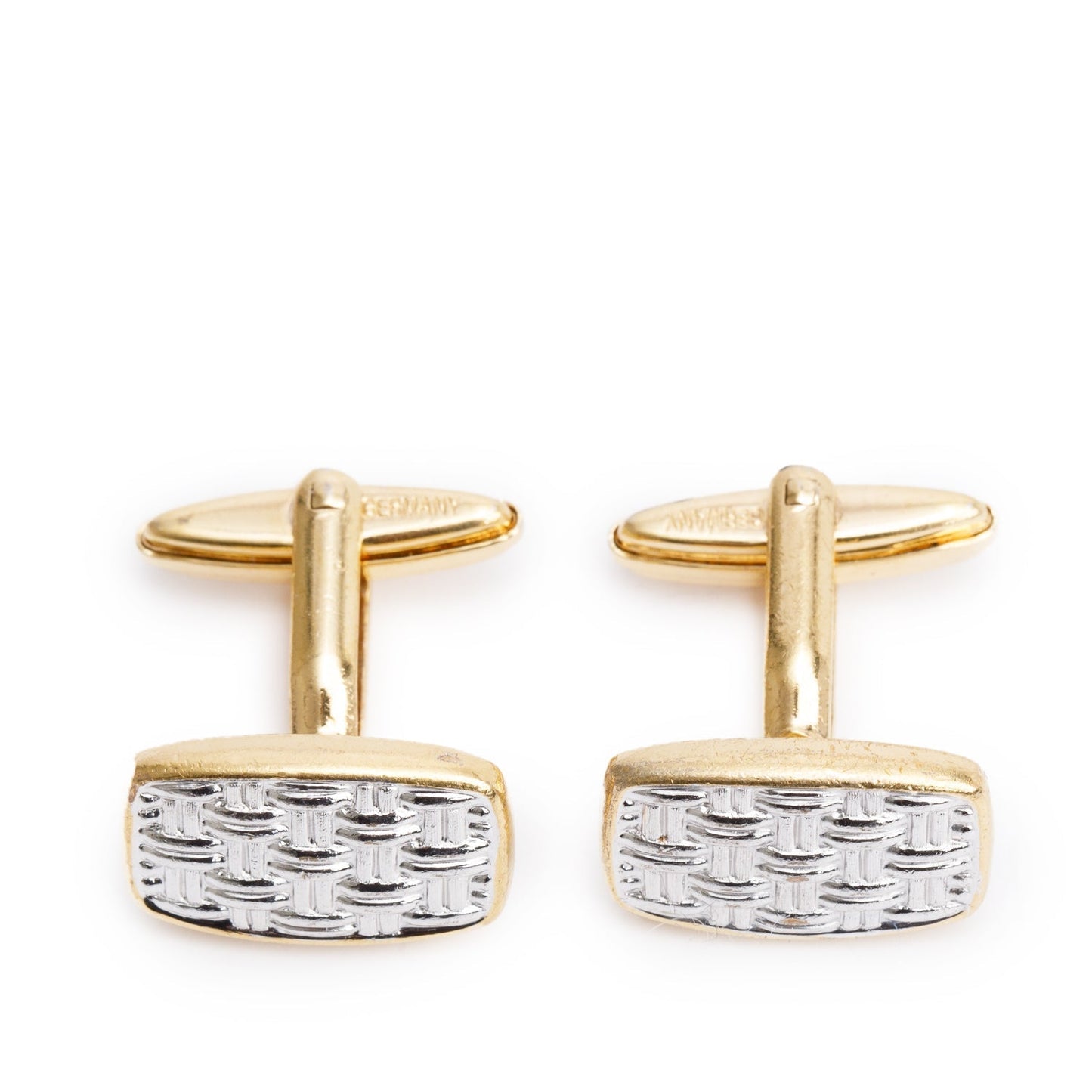 Dior Christian Two Tone Cufflinks Handbag Travel Bag