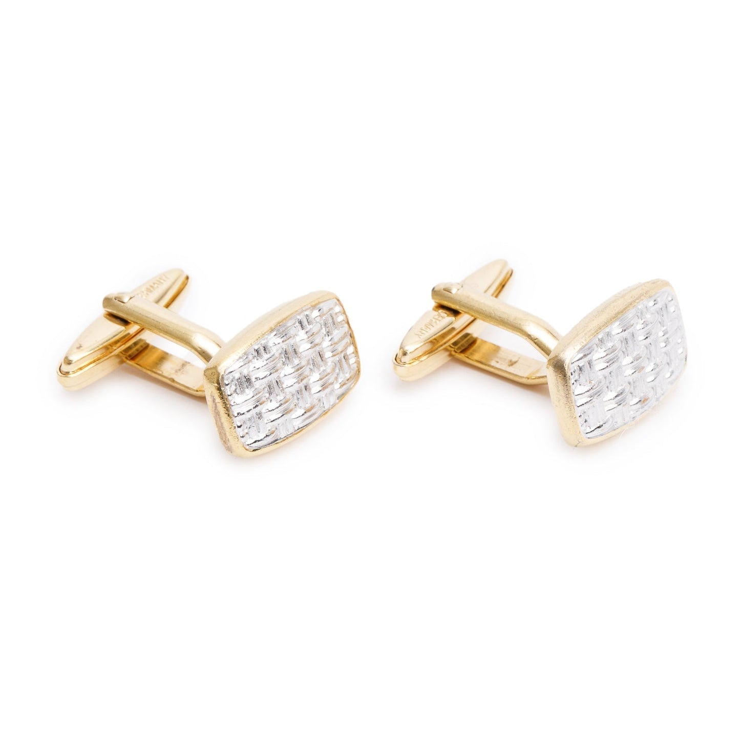 Dior Christian Two Tone Cufflinks Handbag Travel Bag