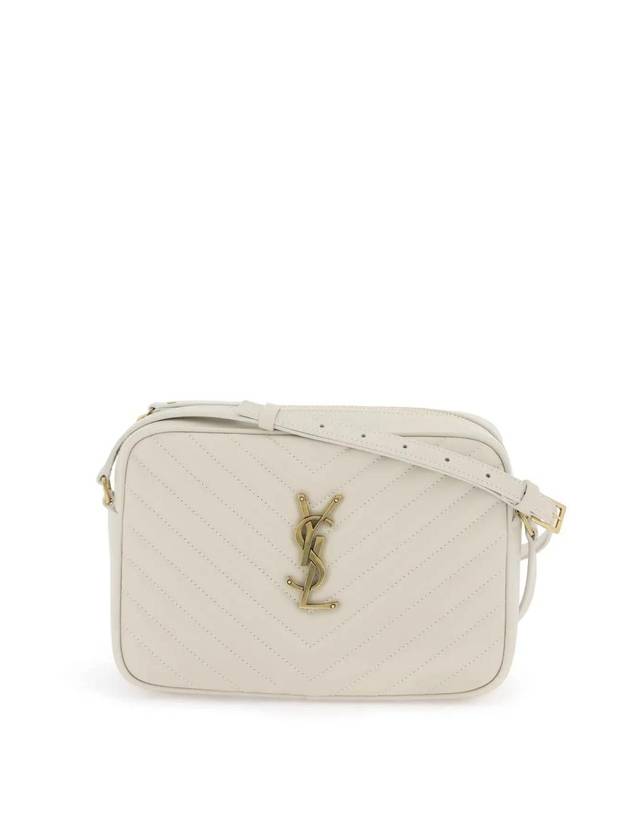 YSL Saint Laurent Saint Laurent Trending Lou Quilting Cross Bag White Logo Travel Bag