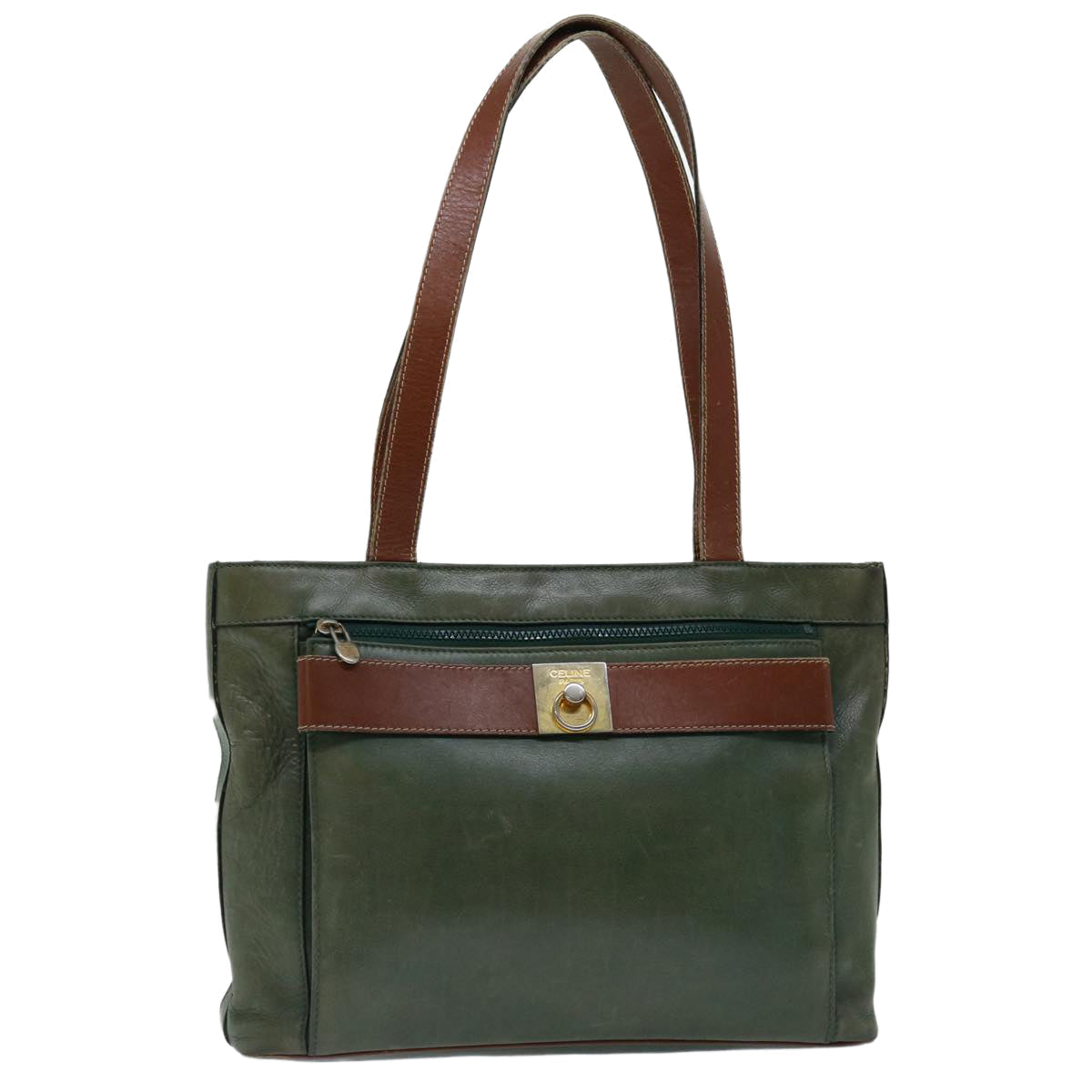 Luxury Tote Bag Leather Green