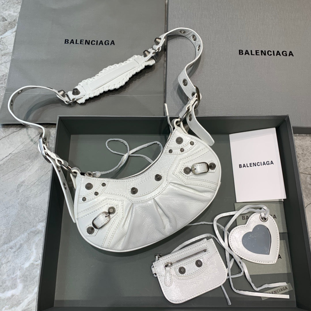 Balen Le Cagole Xs Shoulder Bag In White