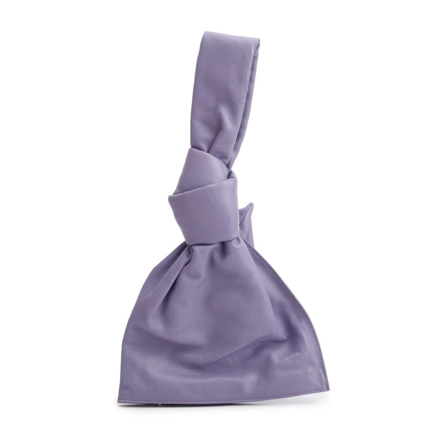 Bottega Veneta Purple Calfskin Bv Twist Travel Bag Mini