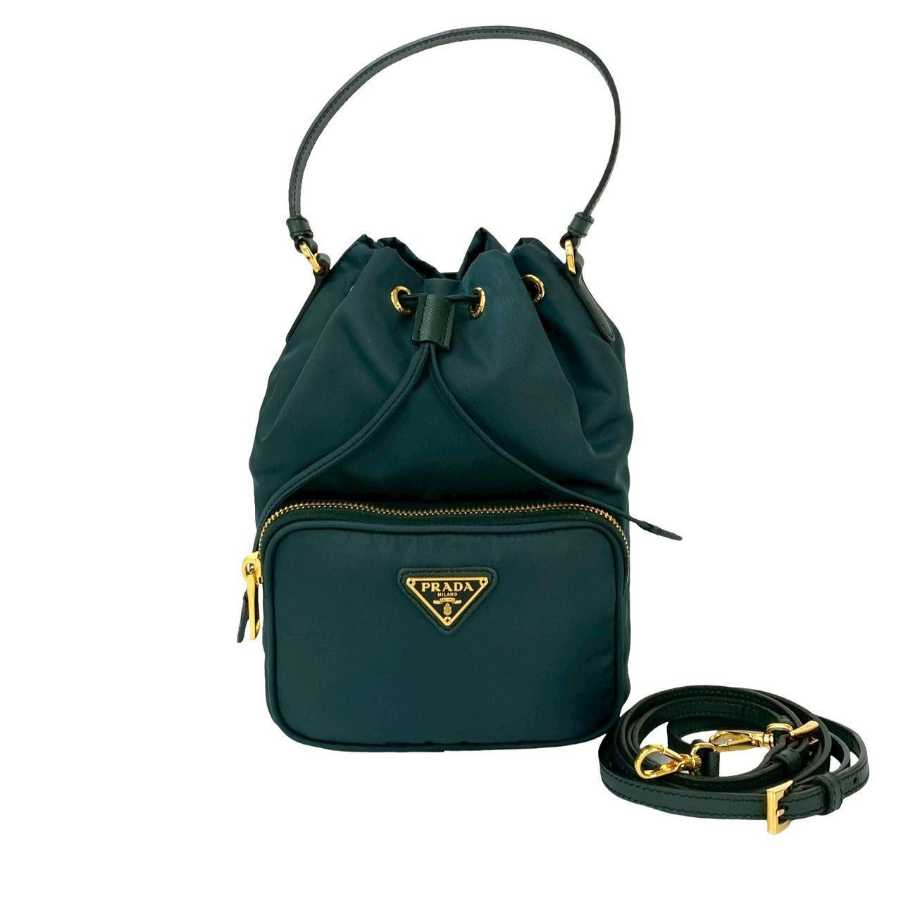 Shoulder Bag Duet Nylon Green