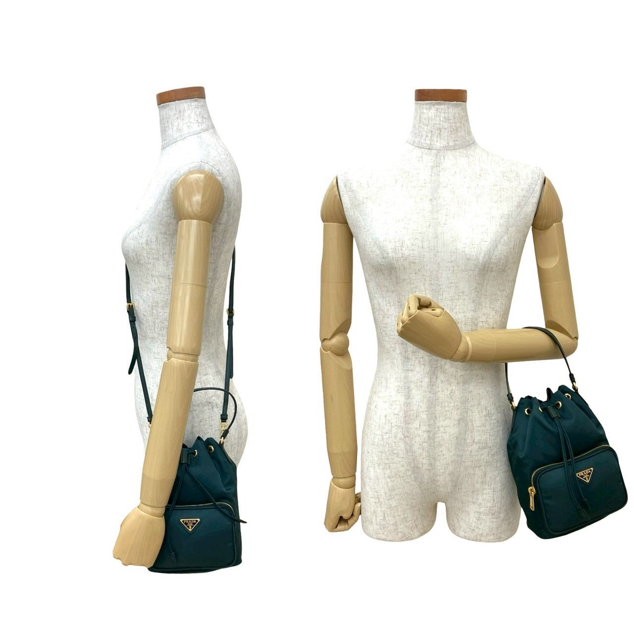 Shoulder Bag Duet Nylon Green