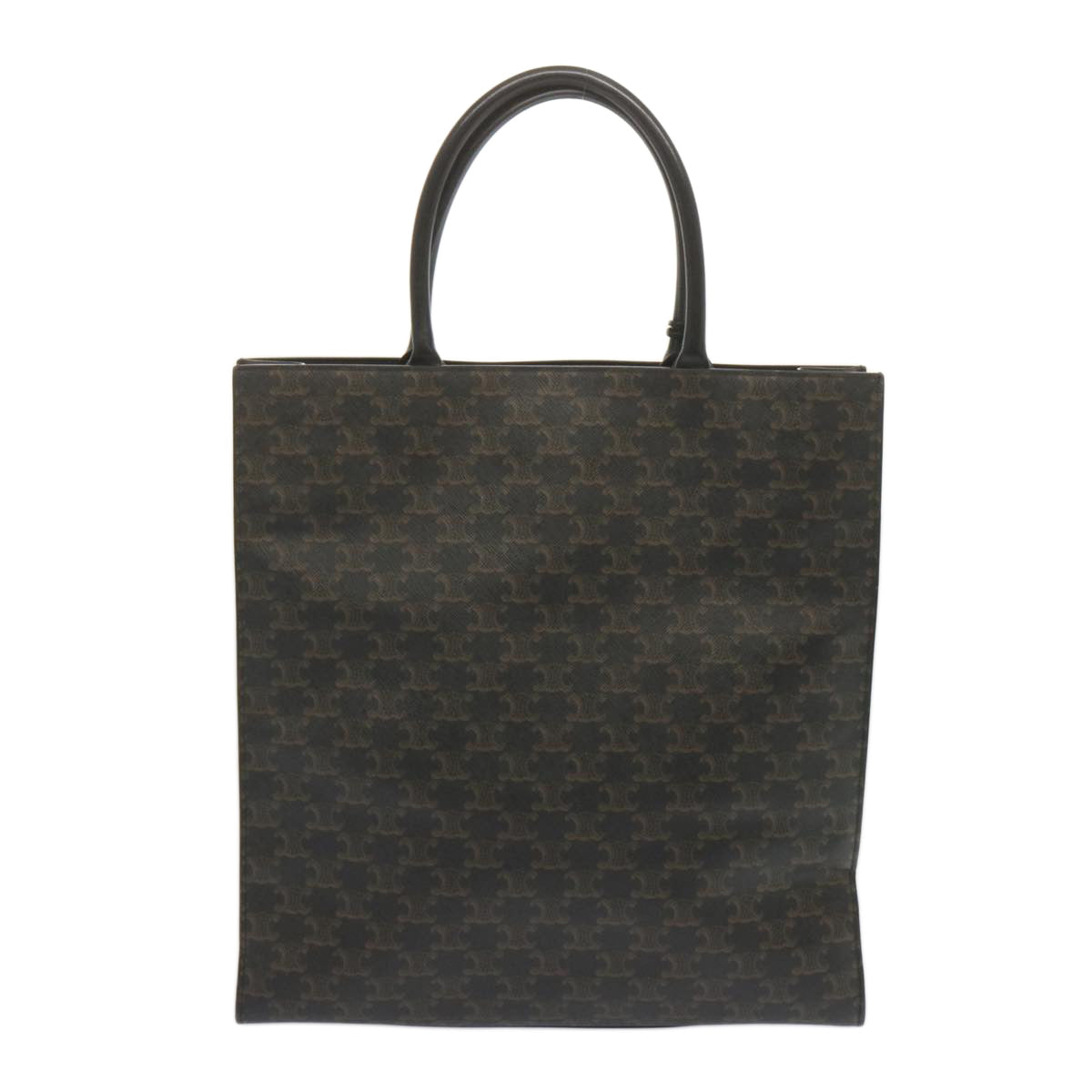 Luxury Triomphe Vertical Cabas Tote Bag Pvc Black