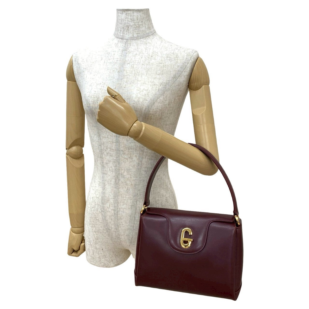 Gucci wine Leather Red Handbag