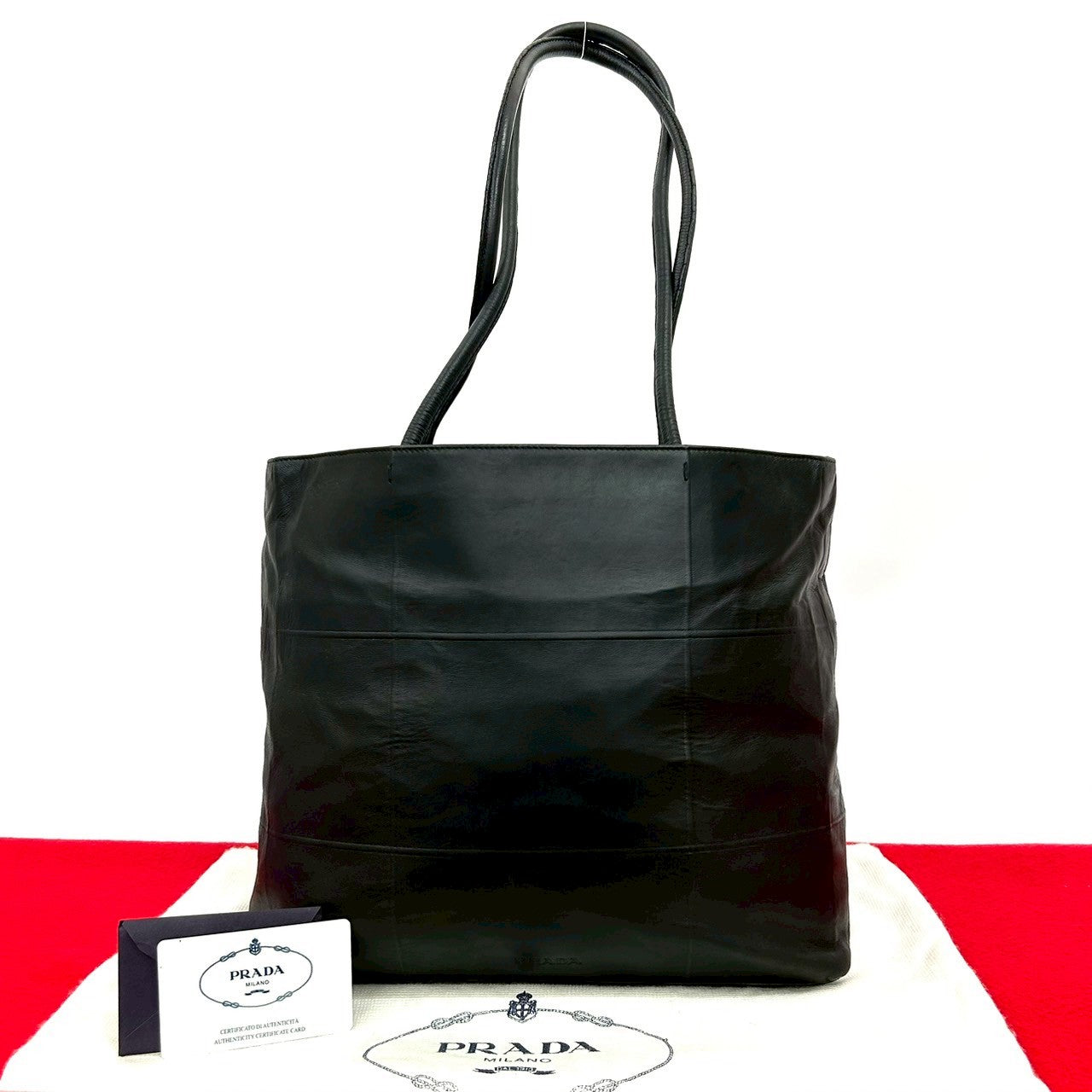 Tote Bag Leather Black Leather Black