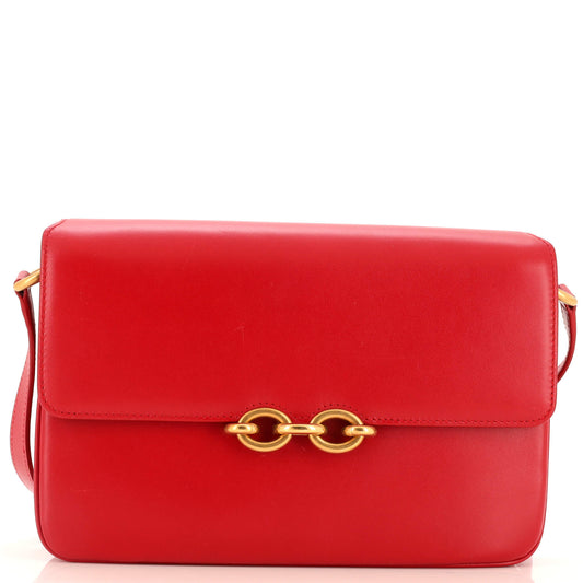 YSL Saint Laurent Saint Laurent Trending Le Maillon Shoulder Bag Leather Medium