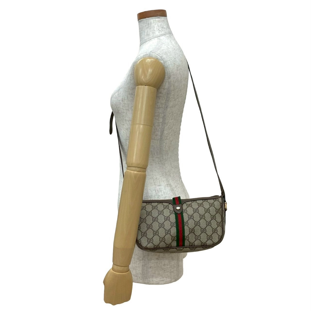 Gucci Sherry line Leather Brown Shoulder Bag 13