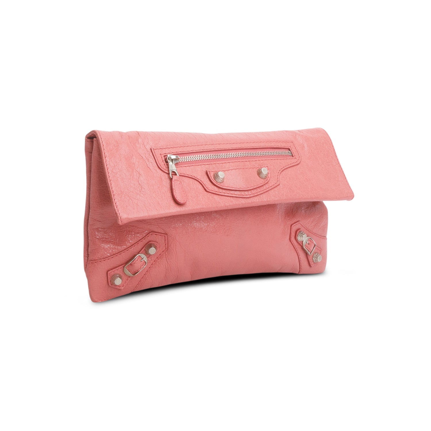Balenciaga Agneau Envelope Clutch Pink Clutch Bag