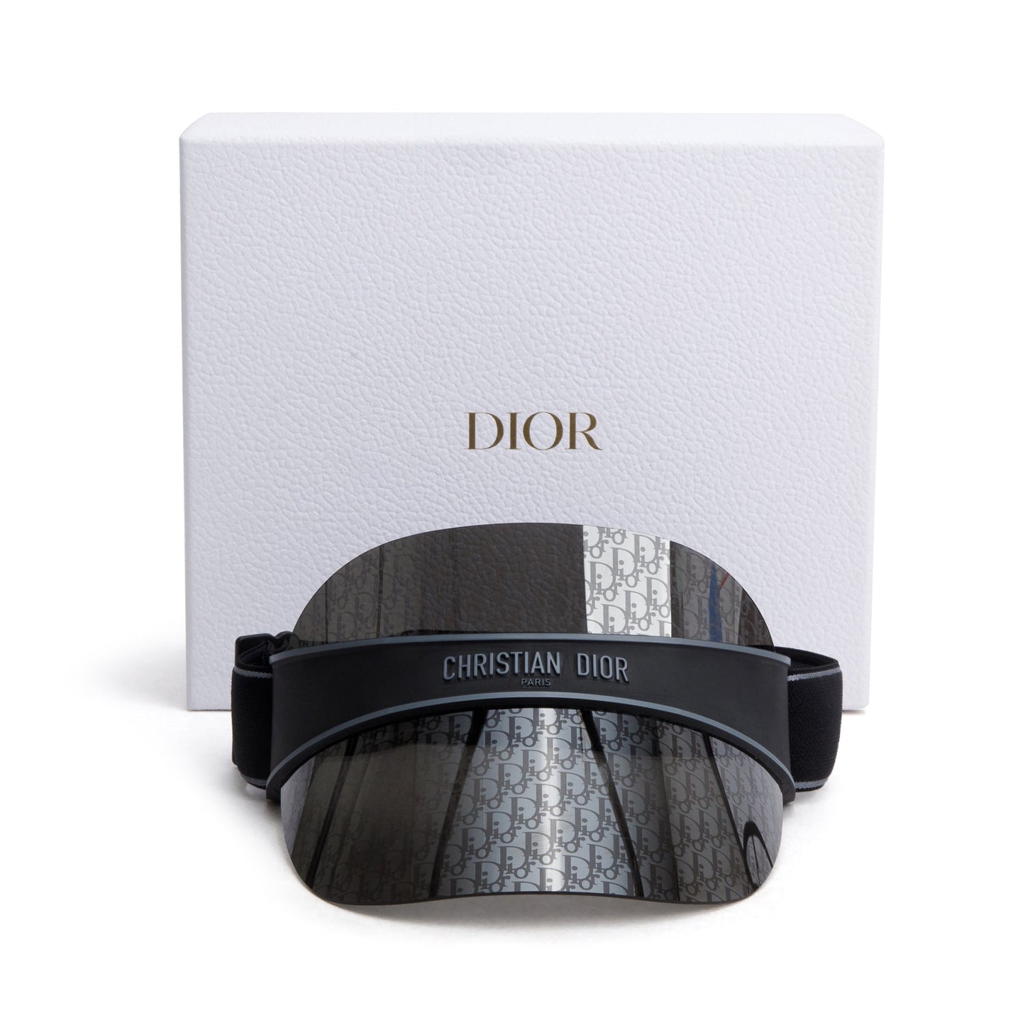 Dior Christian Oblique club V U Visor Handbag Black Travel Bag