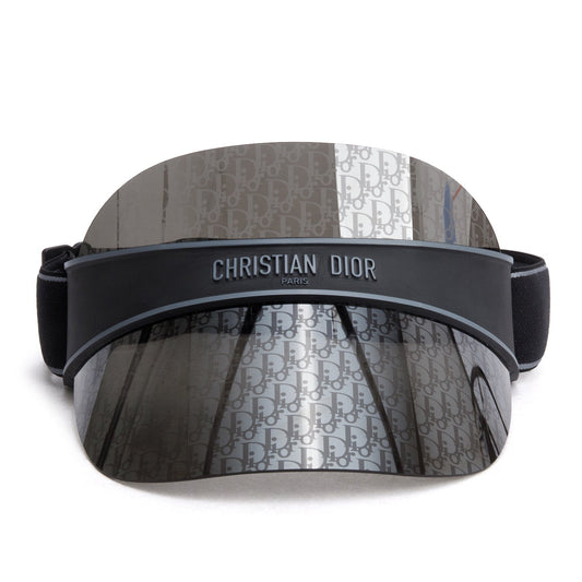 Dior Christian Oblique club V U Visor Handbag Black Travel Bag