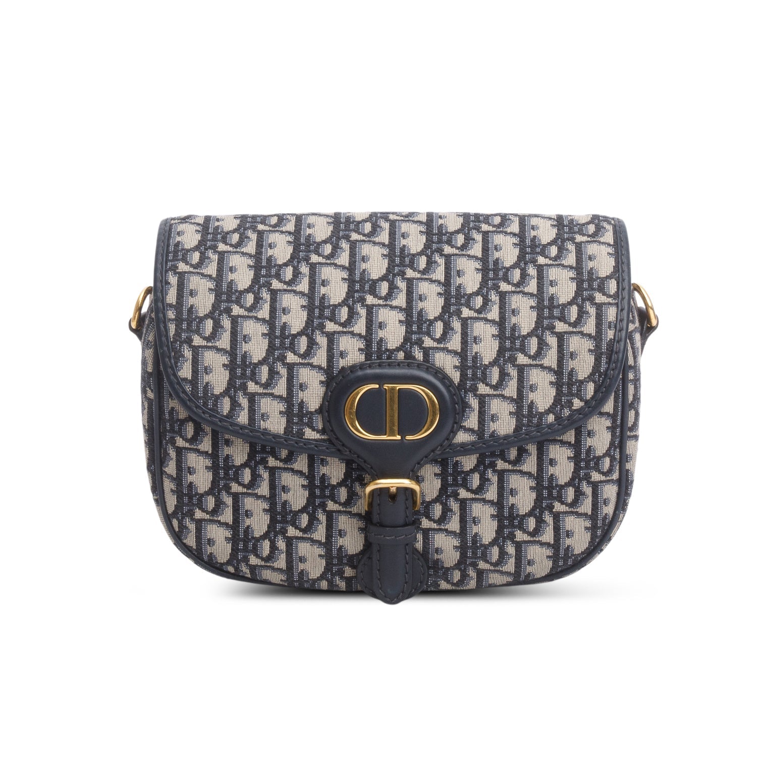 Dior Christian Oblique Jacquard Bobby Bag Blue Medium Travel Bag
