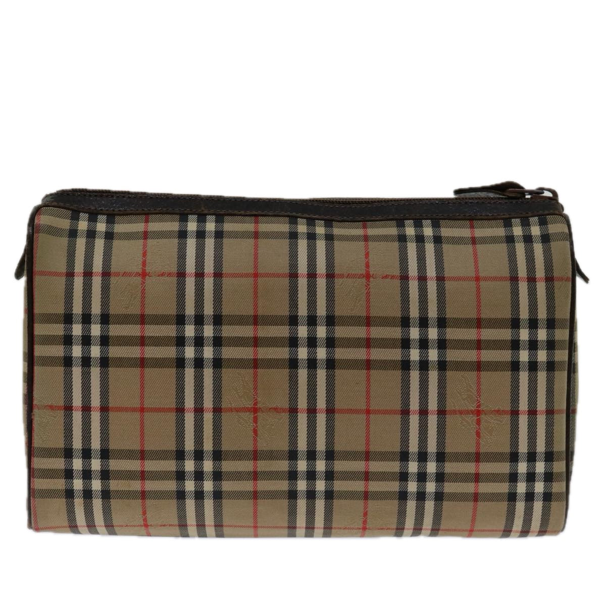 Burberry Luxury ss Nova Check Clutch Bag Auth Canvas Beige Beige Auth 69517
