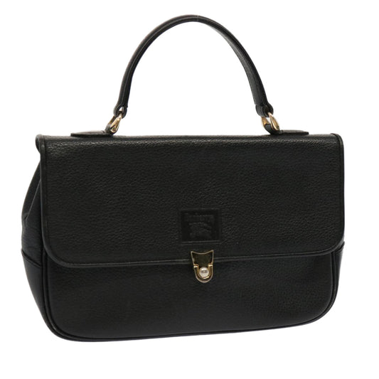 Burberry Luxury ss Hand Bag Auth Leather Black Travel Bag Black Auth 69546
