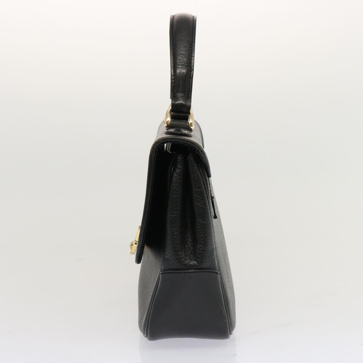 Burberry Luxury ss Hand Bag Auth Leather Black Travel Bag Black Auth 69546