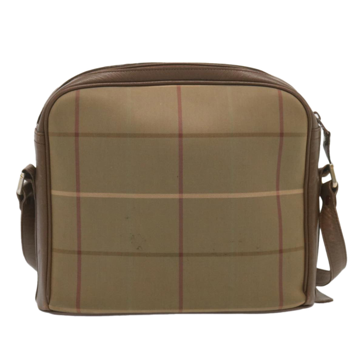 Burberry Luxury ss Nova Check Shoulder Bag Auth Canvas Beige Beige Auth 69572