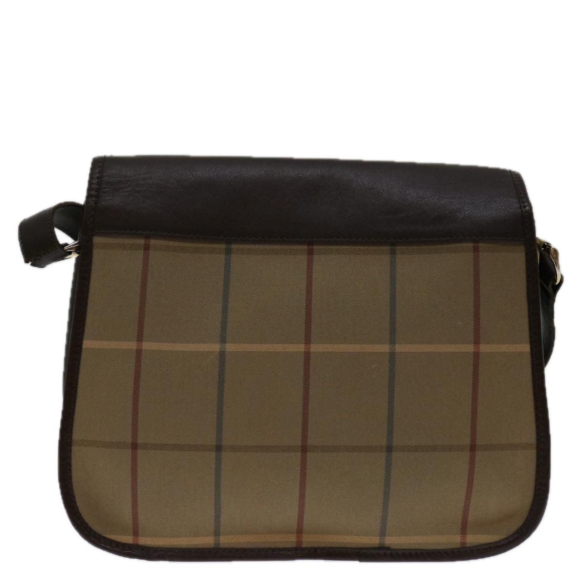Burberry Luxury ss Nova Check Shoulder Bag Auth Canvas Beige Beige Auth 69685